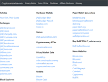 Tablet Screenshot of cryptocurrencies.com